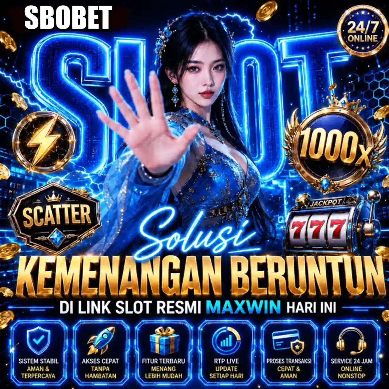 Banner Aplikasi SBOBET dengan akses permainan digital