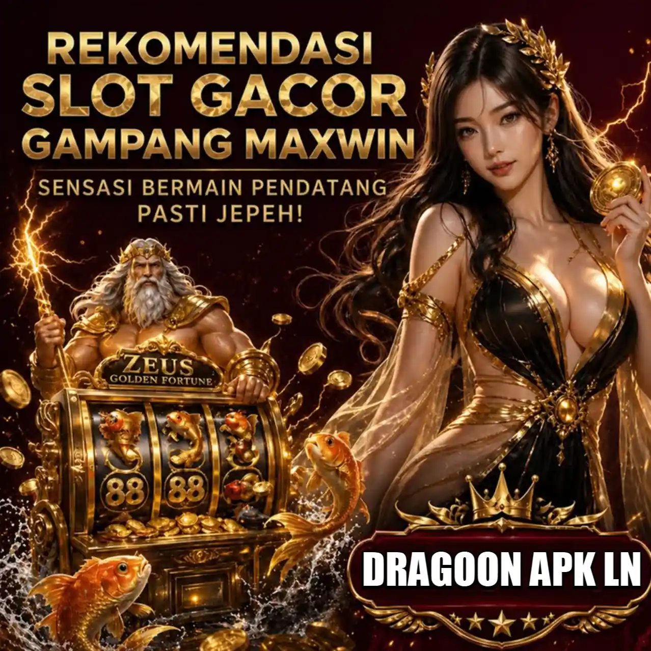 Banner Aplikasi DRAGOON APK LN dengan akses permainan digital