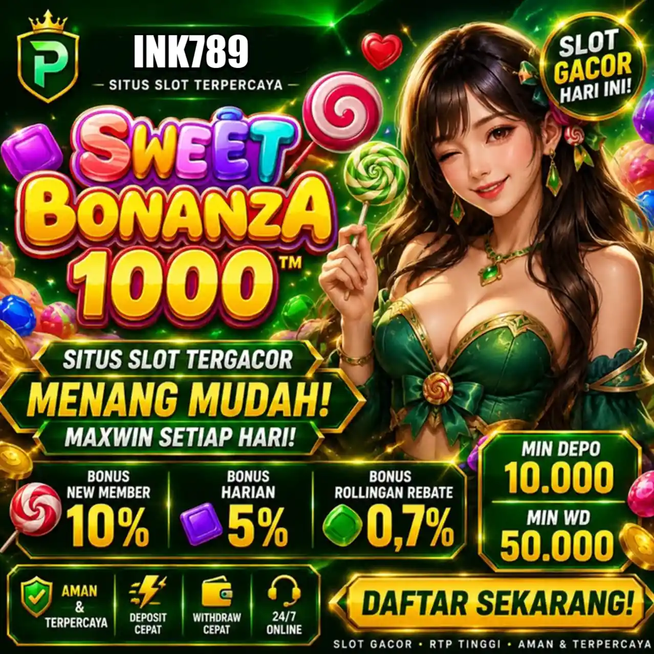 Banner Aplikasi INK789 dengan akses permainan digital