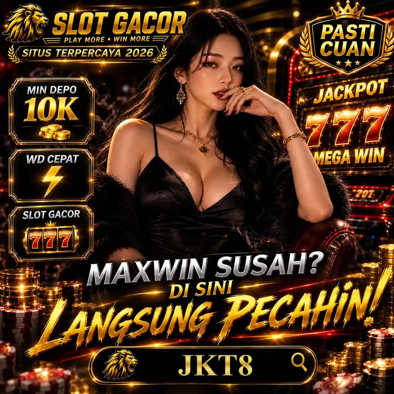 Banner Aplikasi JKT8 dengan akses permainan digital