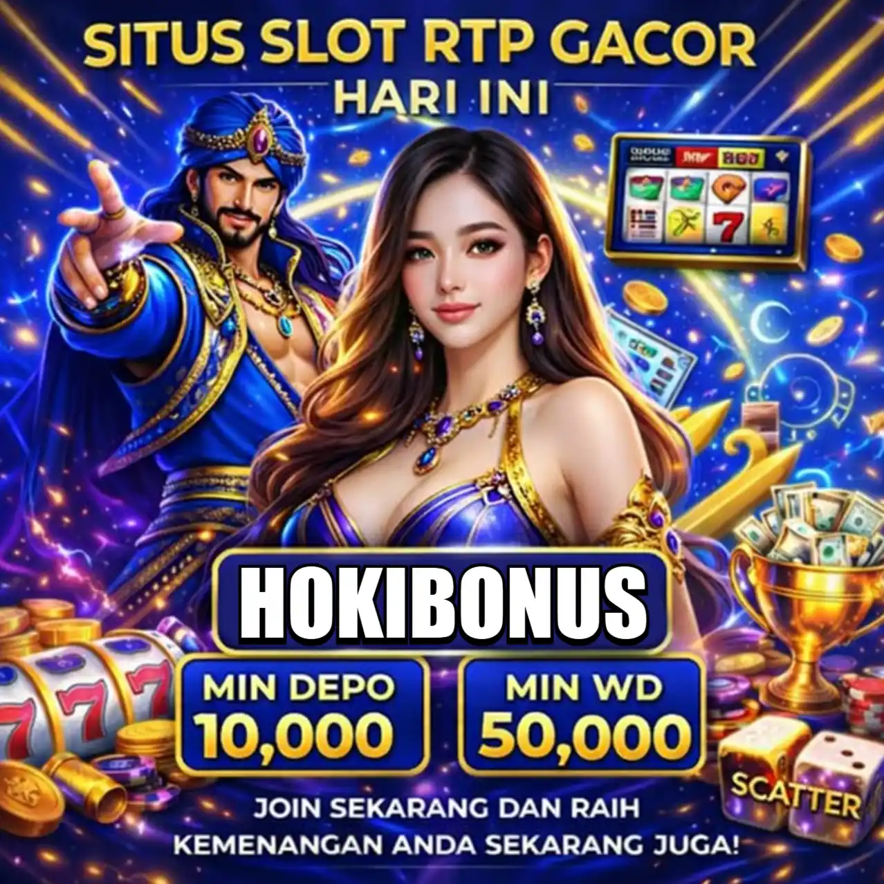 Banner Aplikasi HOKIBONUS dengan akses permainan digital