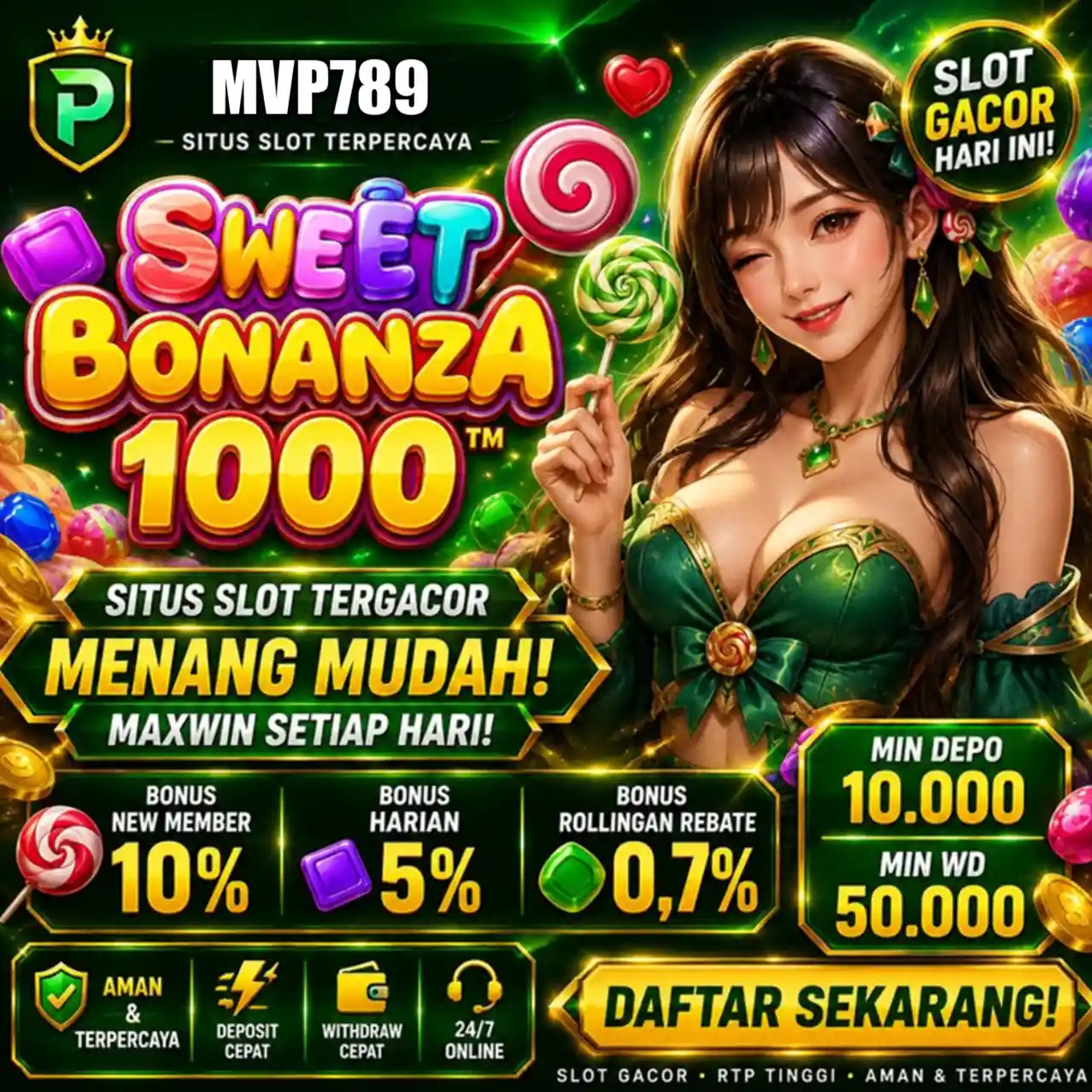 Banner Aplikasi MVP789 dengan akses permainan digital