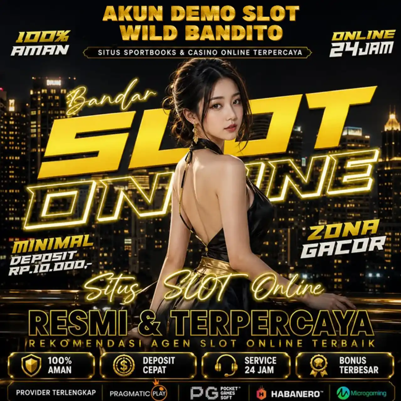 Banner Aplikasi AKUN DEMO SLOT WILD BANDITO dengan akses permainan digital