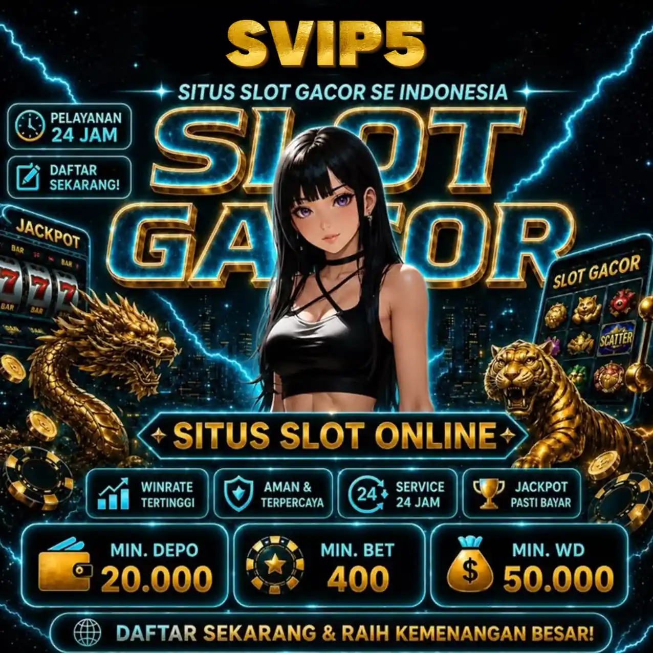 Banner Aplikasi SVIP5 dengan akses permainan digital