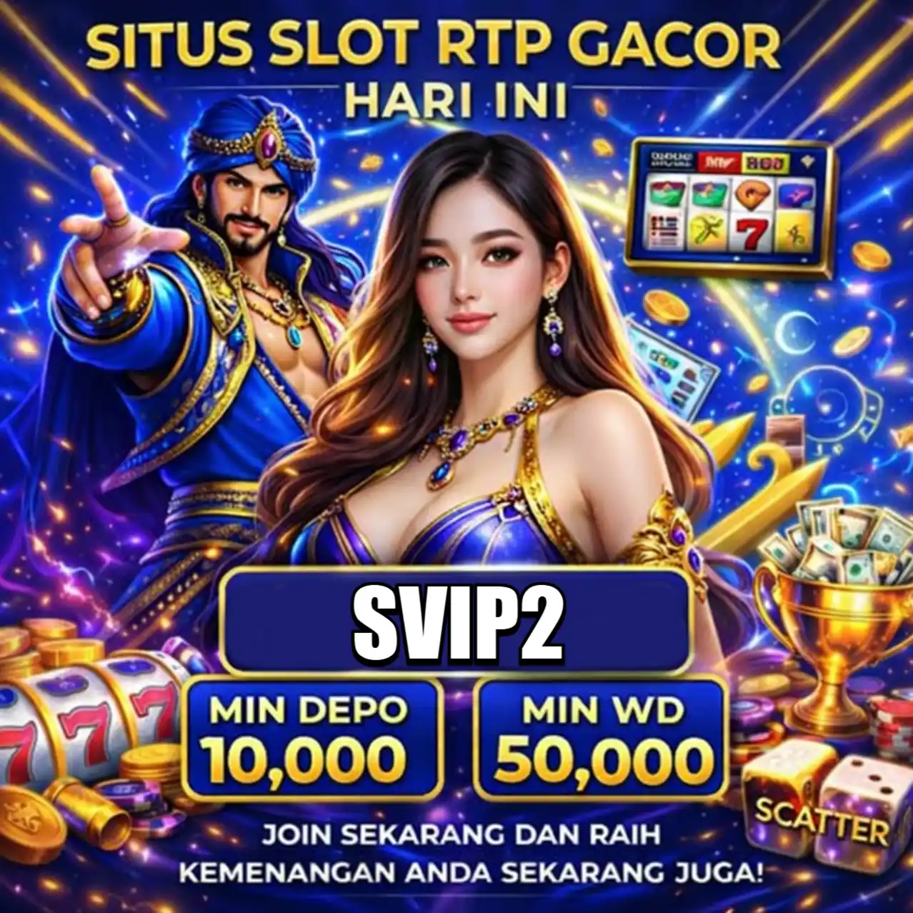 Banner Aplikasi SVIP2 dengan akses permainan digital
