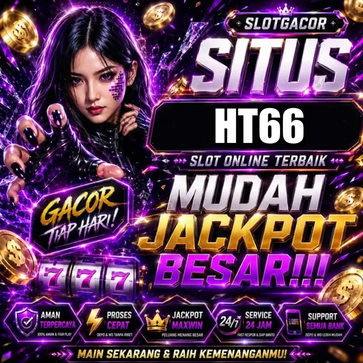 Banner Aplikasi HT66 dengan akses permainan digital