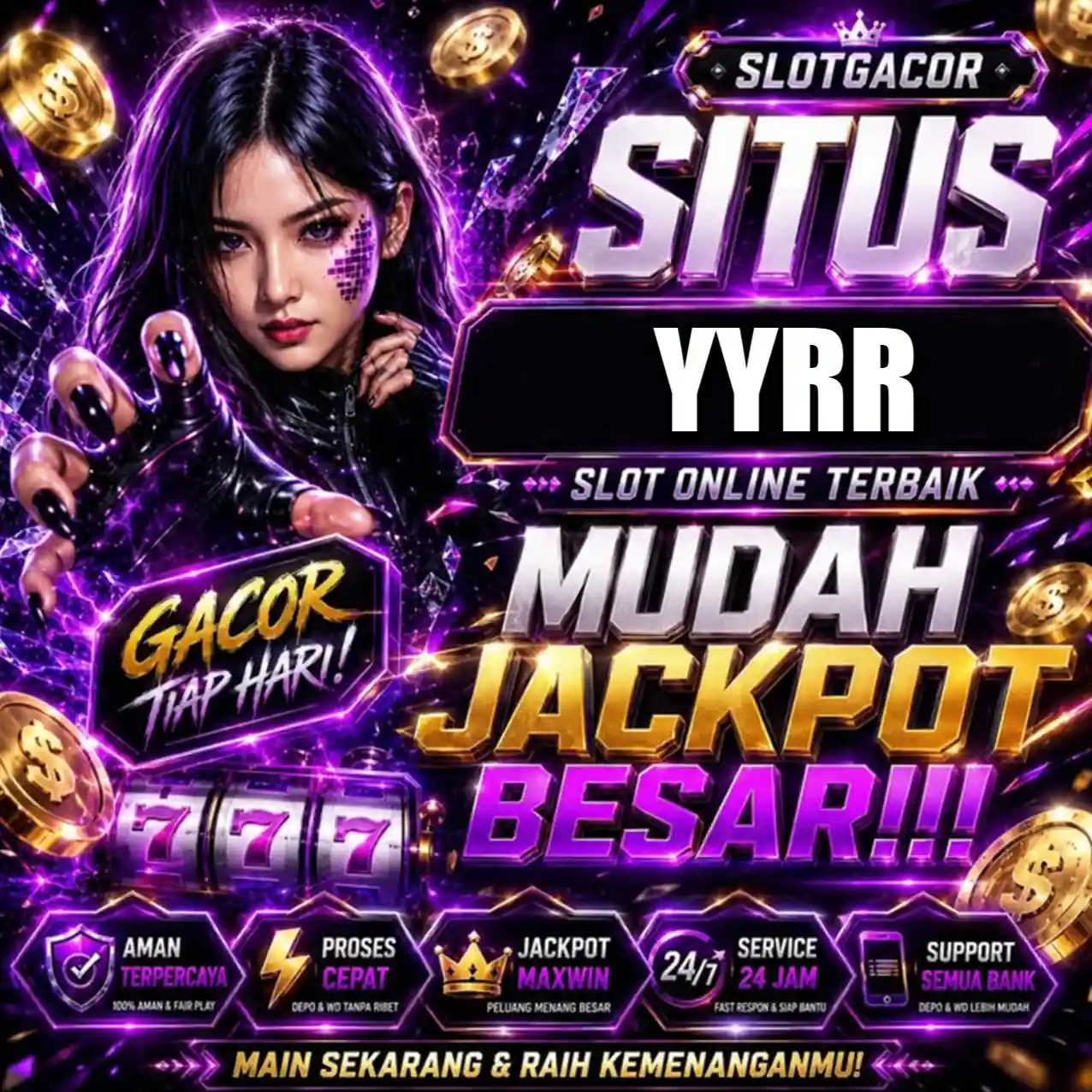 Banner Aplikasi YYRR dengan akses permainan digital