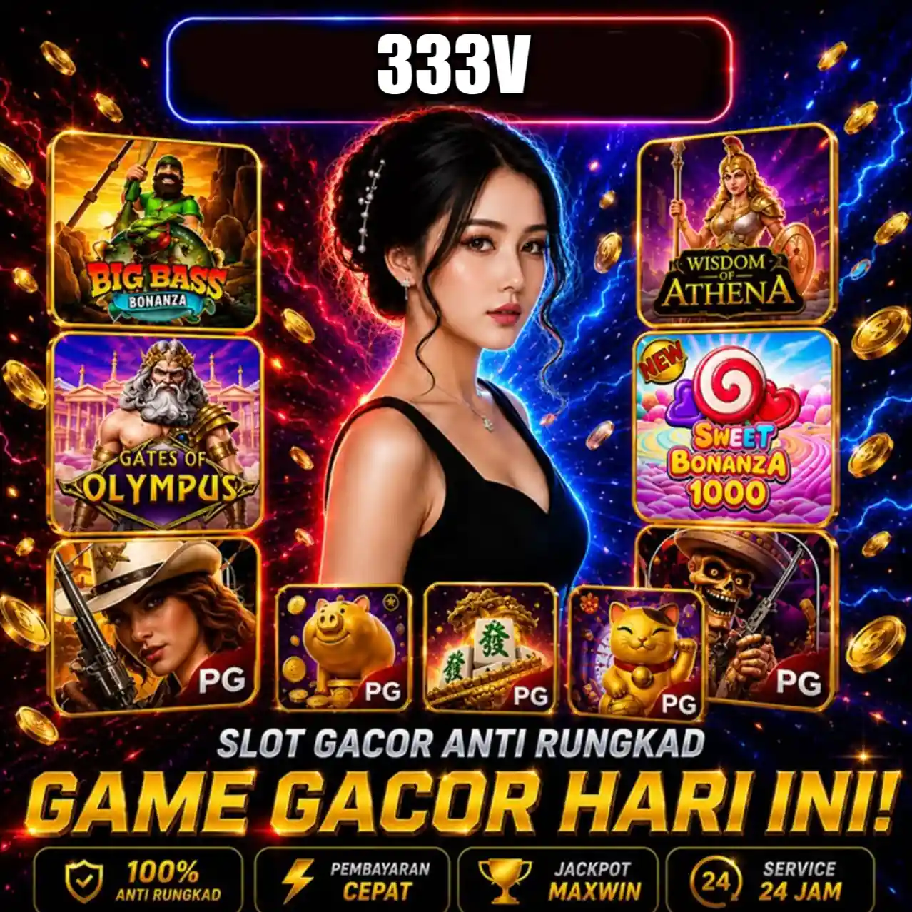Banner Aplikasi 333V dengan akses permainan digital