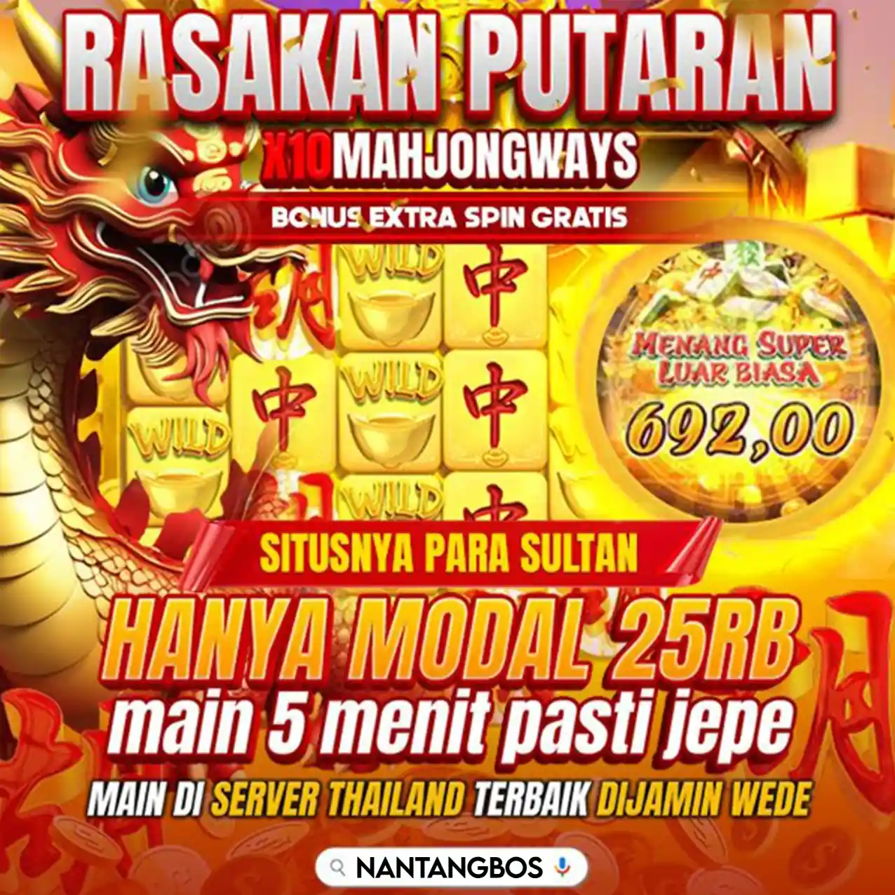 Nantangbos: Link Situs Slot Gacor Online Mahjong Ways Scatter Kuning Server Thailand Resmi Gampang Menang Hari Ini