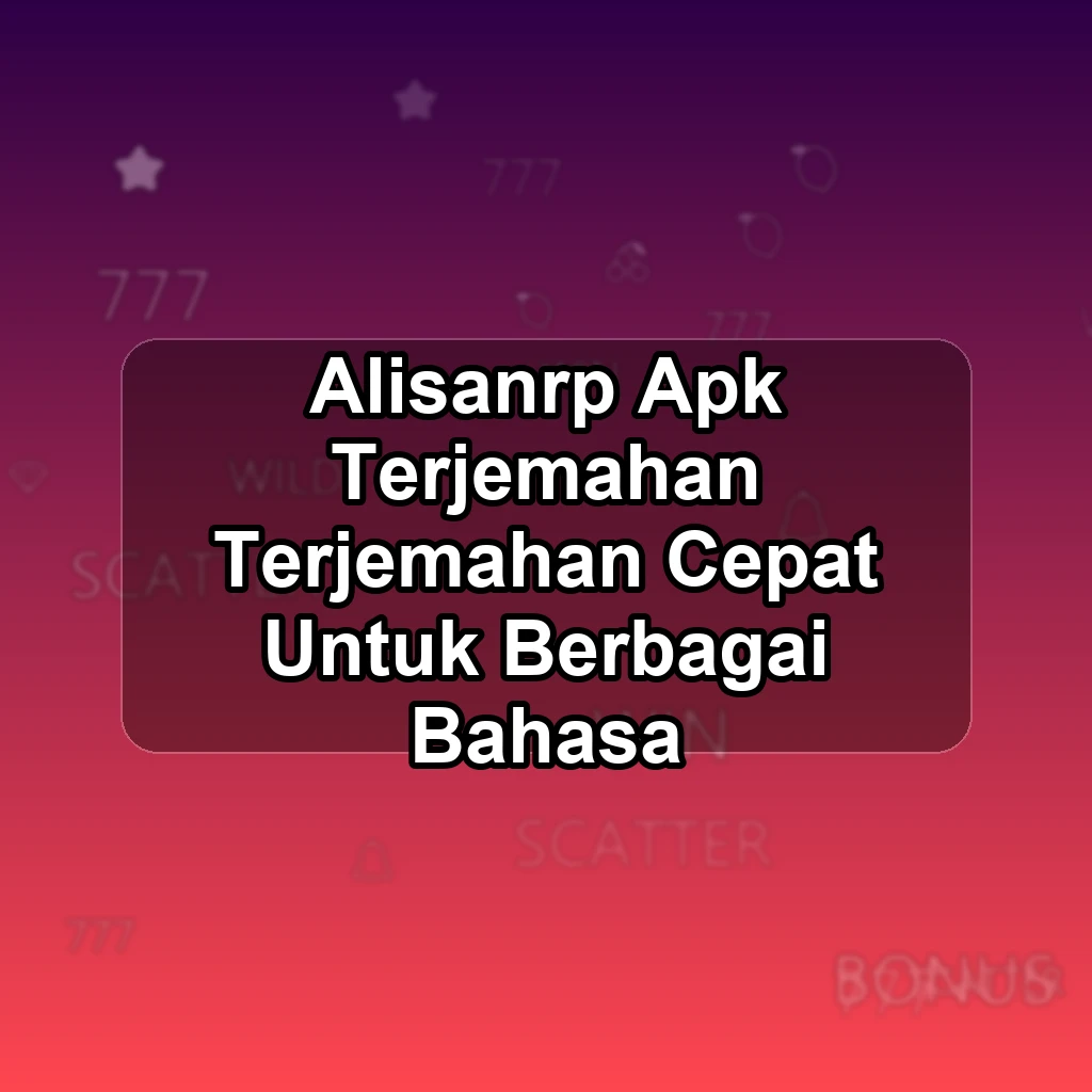ALISANRP APK
