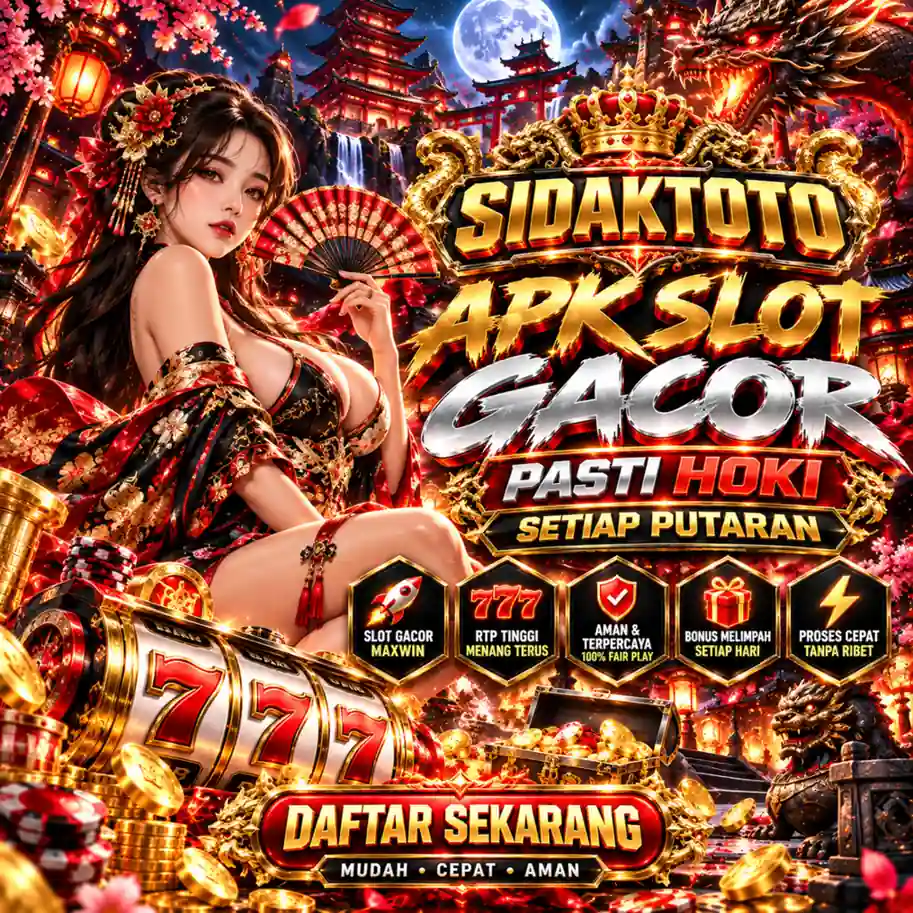 Tampilan utama aplikasi RK77 dengan akses permainan digital