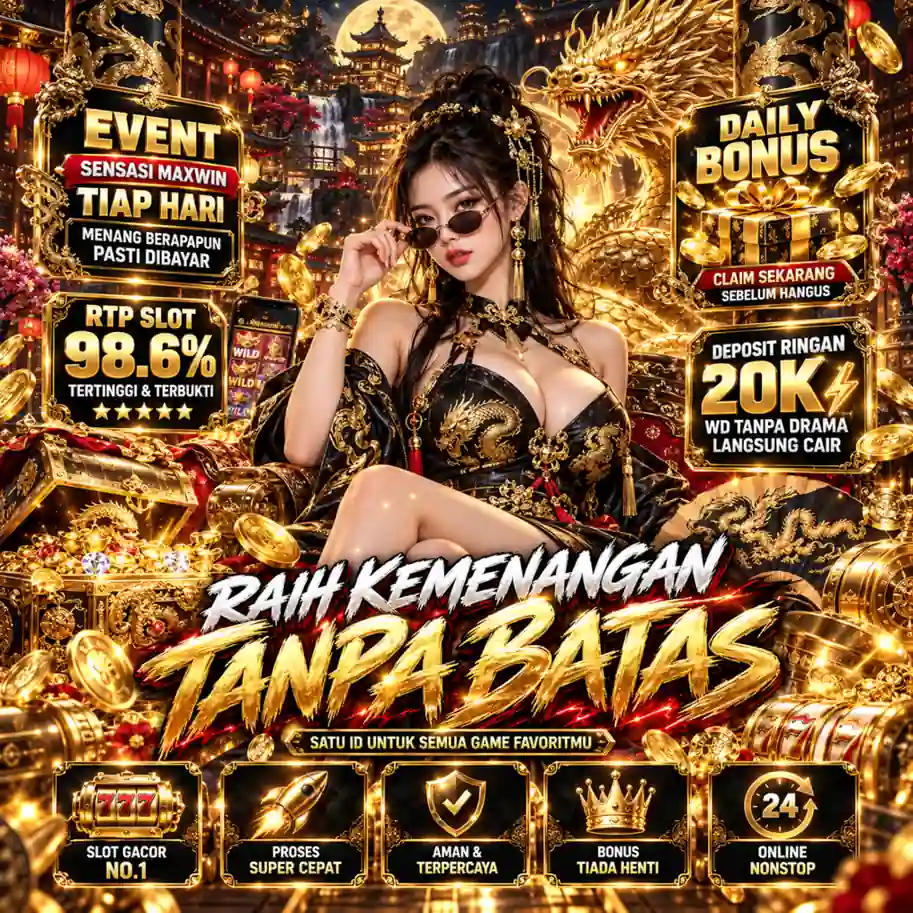 Tampilan utama aplikasi SUPERDEWA dengan akses permainan digital