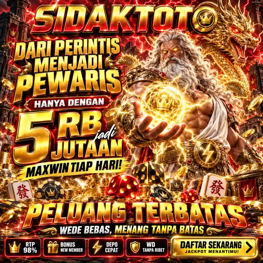 Tampilan utama aplikasi 5ZK dengan akses permainan digital