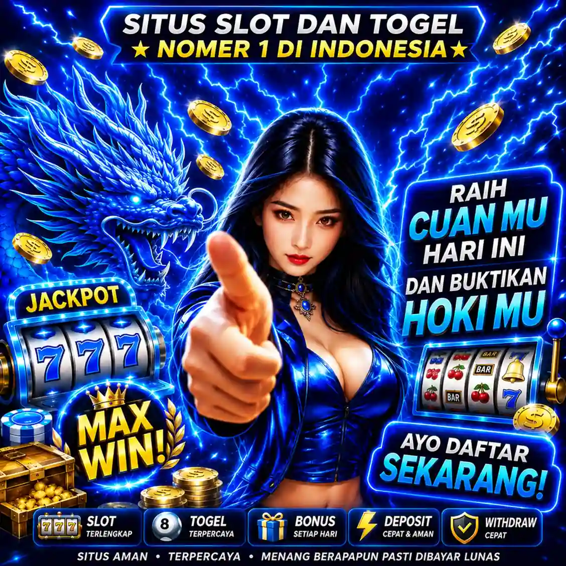 Tampilan utama aplikasi HKI8 dengan akses permainan digital