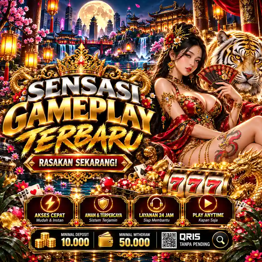 Tampilan utama aplikasi RK55 dengan akses permainan digital