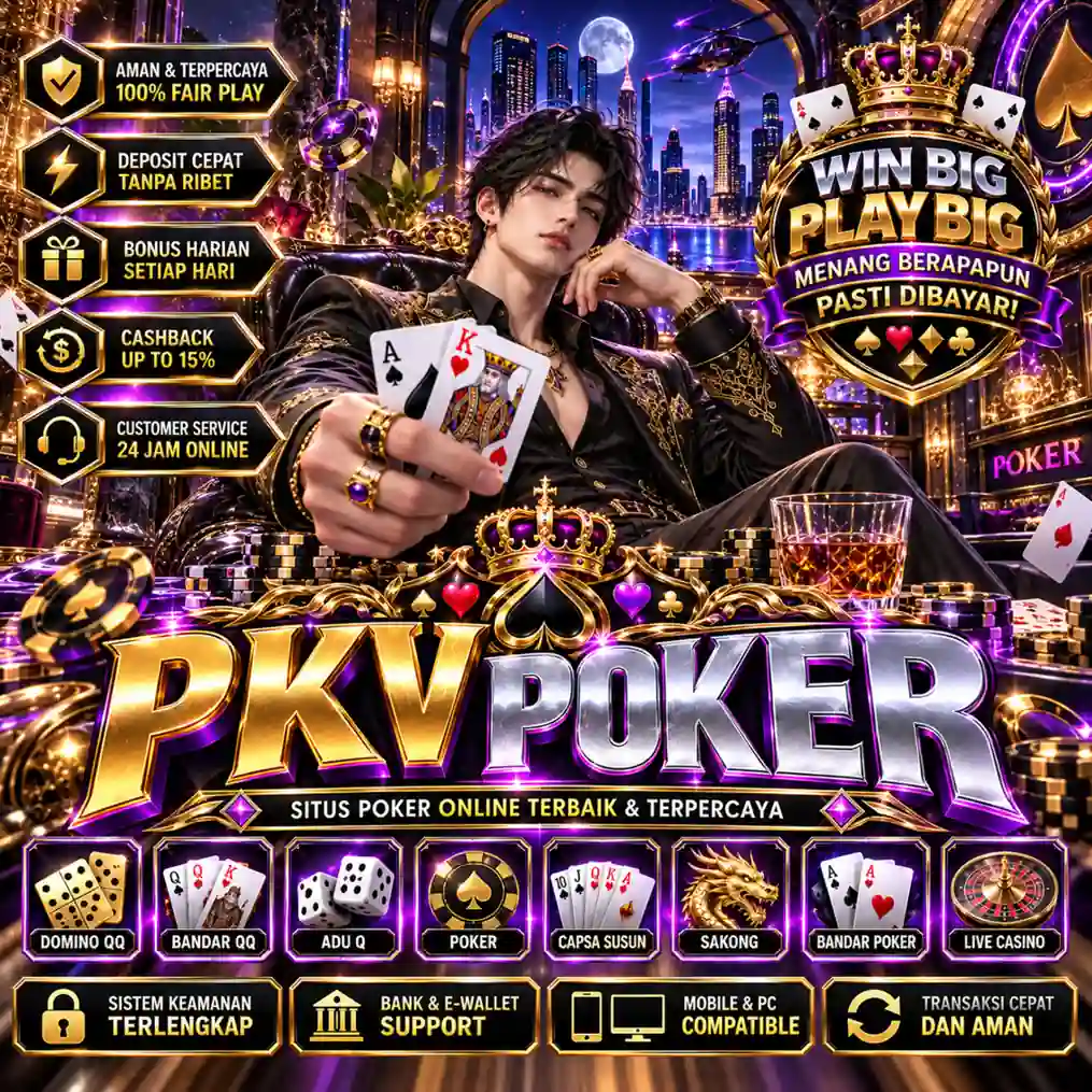 Tampilan utama aplikasi agen pkv poker dengan akses permainan digital