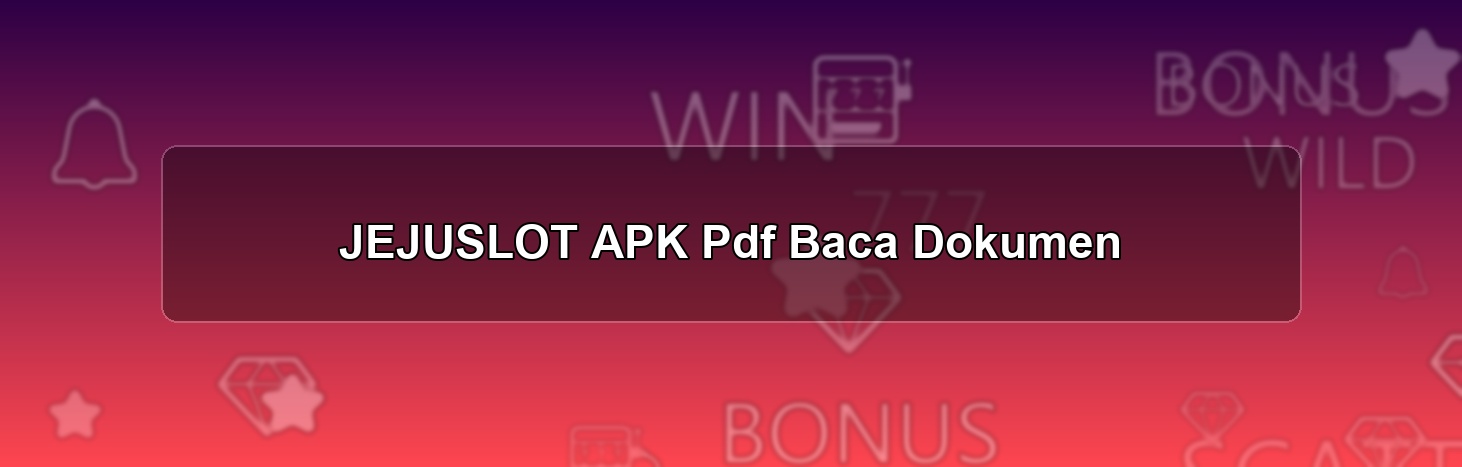 JEJUSLOT APK