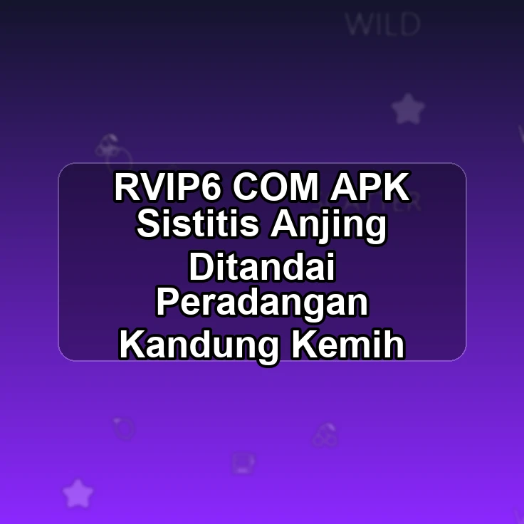 RVIP6.COM APK <: Sistitis Anjing Ditandai Peradangan Kandung Kemih